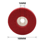 Set of 10 Polishing Wheels for Angle Grinder (4'', Nylon Fiber)