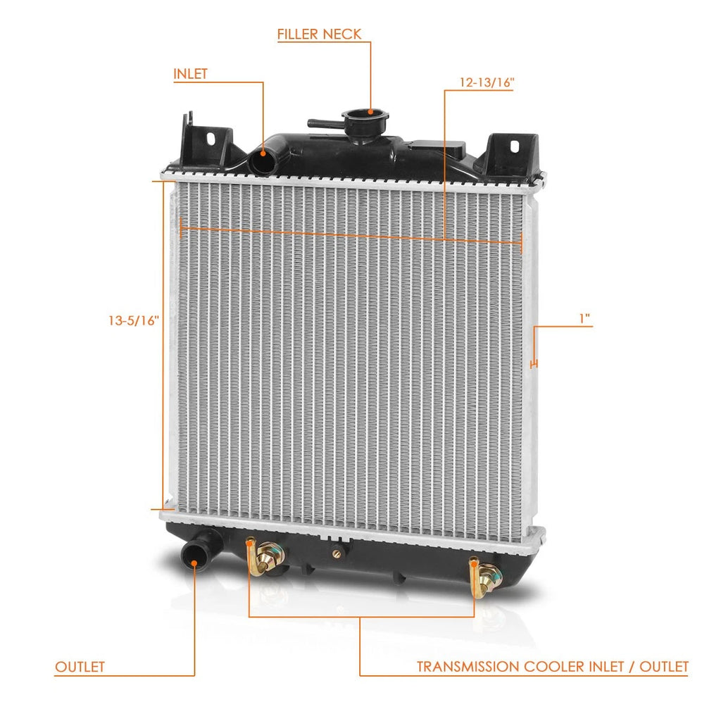 Full Aluminum Core Radiator for Geo Metro/Suzuki Swift (1989–1994) DPI-1444