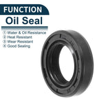 Set of 5 Oil Seal Rotary Shaft Seal NBR Rubber 15x25x6mm