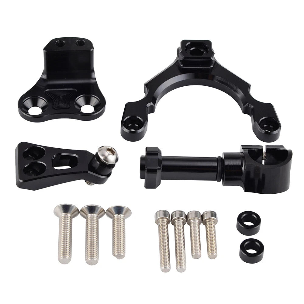 CNC Billet Steering Damper Bracket Kit for Kawasaki Z900 (2017–2020)