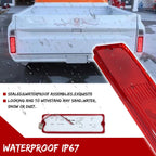 Pair Red LED Tail Lights for Chevy GMC Fleetside Pickup (1967–1972)