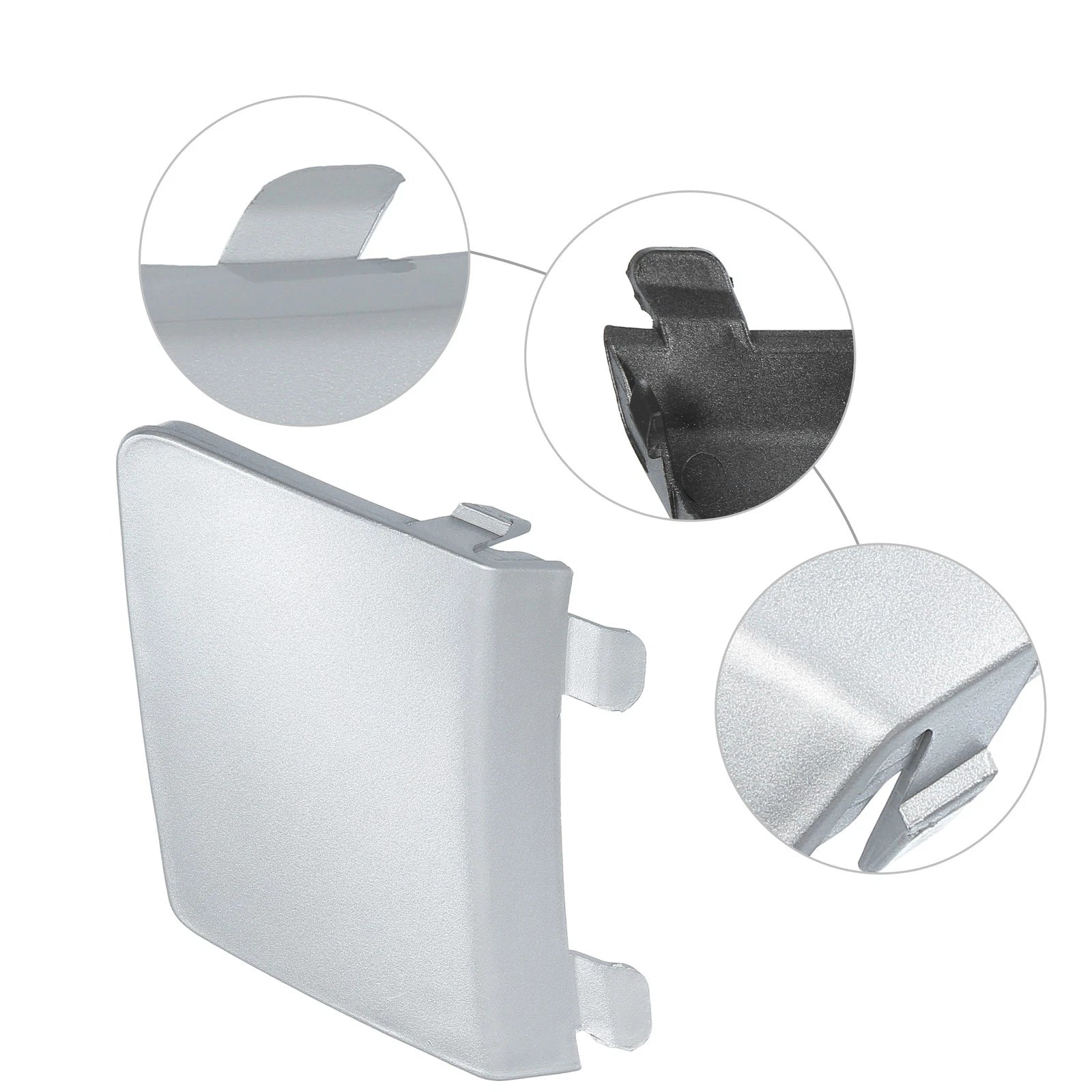 Bumper Tow Hook Cover for Volkswagen (Silver Tone)