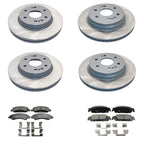 DuraGo Front Rear Rotors & TRW Ceramic Pad Kit for Sierra 1500 Limited (2019)