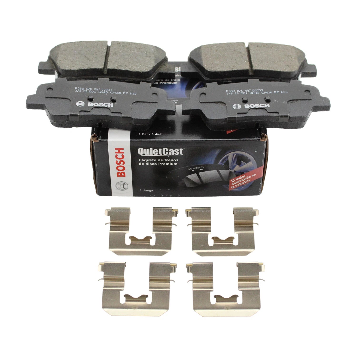 Bosch QuietCast Rear Brake Pads for Hyundai G80, Entourage, Equus, Borrego, Sedona
