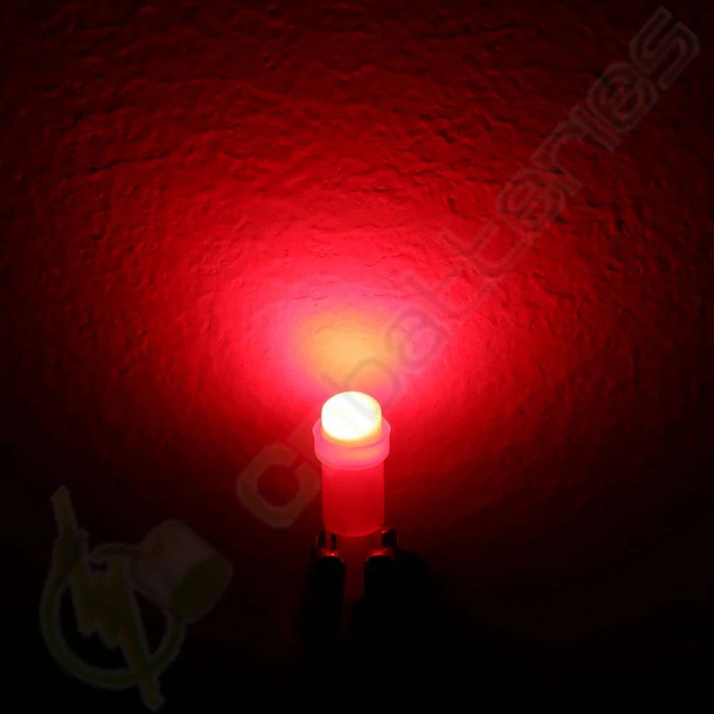 10pcs T5 Red LED Wedge Bulb Lights for Buick (58 70 73 74)
