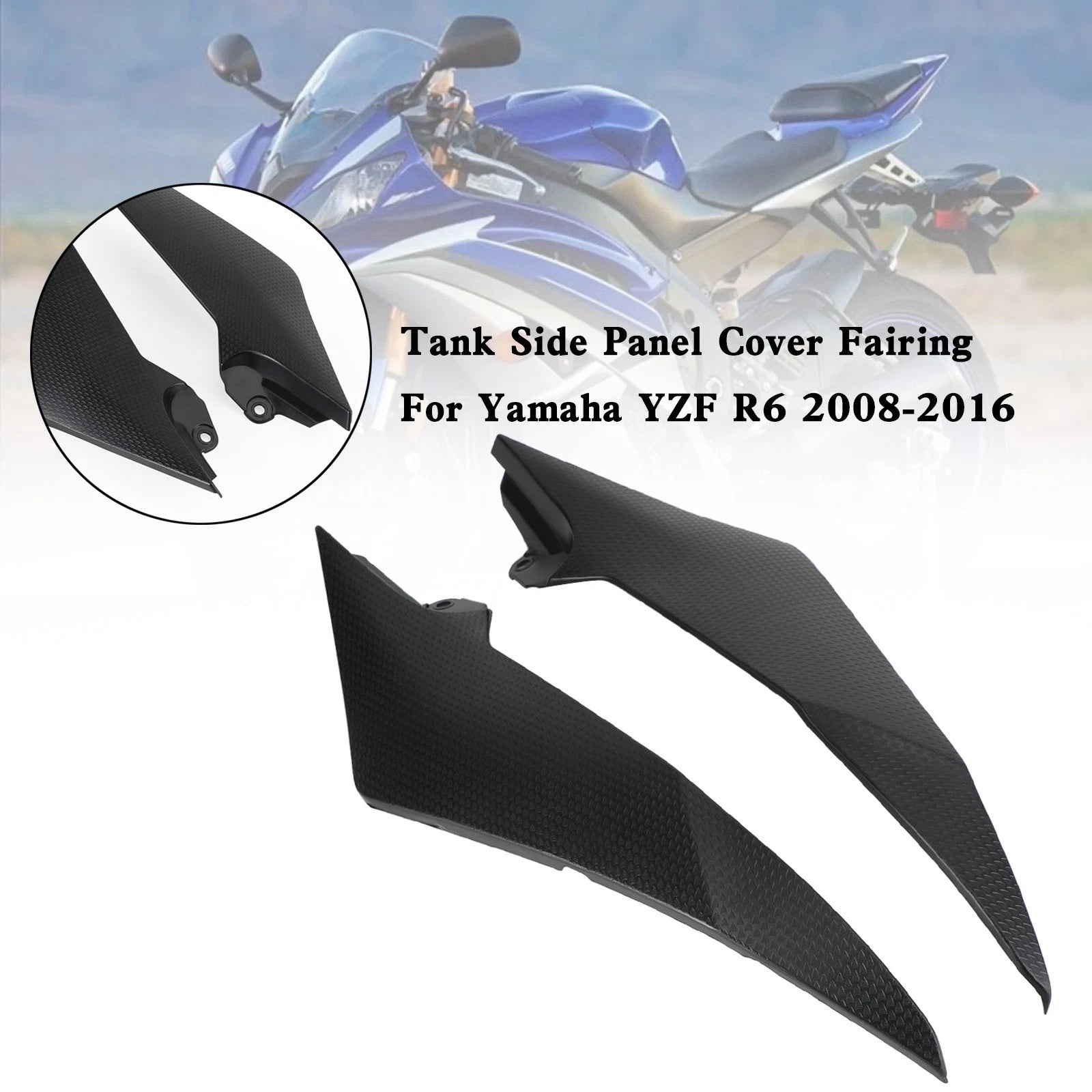 Gas Tank Side Trim Cover Panel for Yamaha YZF R6 (2008–2016) U3