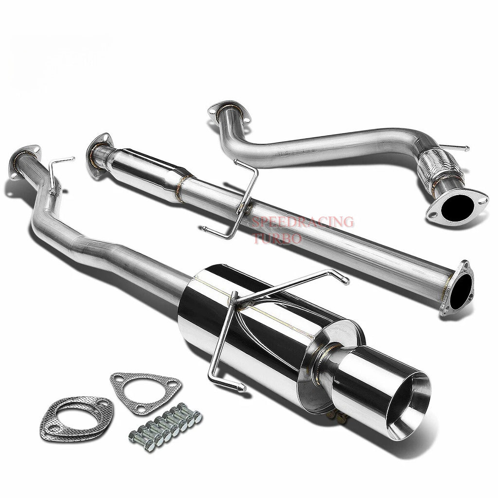 4" Rolled Tip Stainless Steel Exhaust Catback System for Honda Accord (1994–1997)