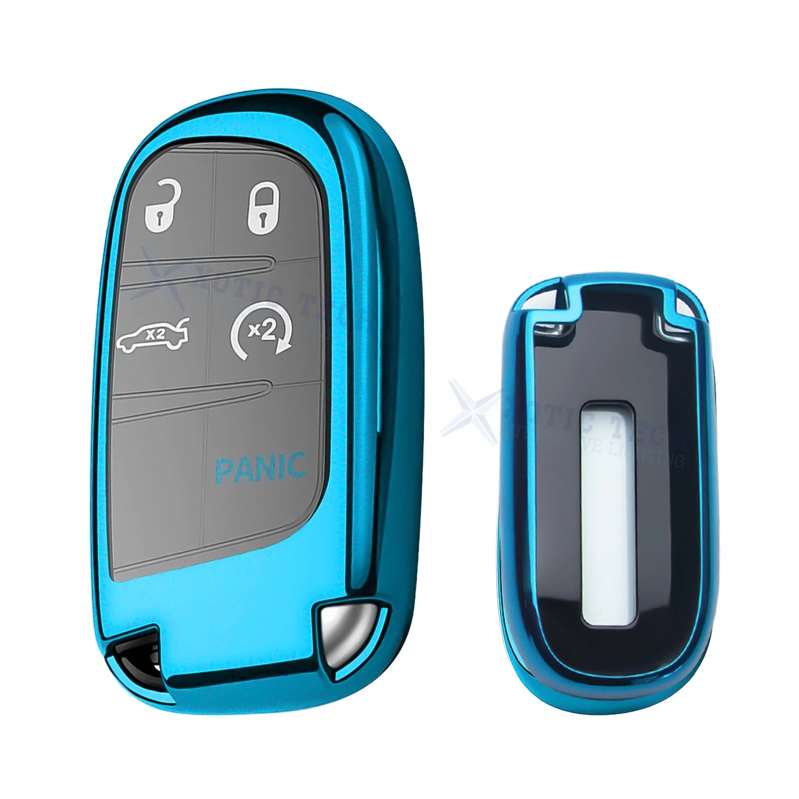 Soft TPU Remote Smart Key Fob Shell Cover for Jeep Chrysler Dodge (2011-2011)