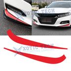 JDM Red Front Fog Light Lower Protector Stickers for Honda Accord (2018–2020)