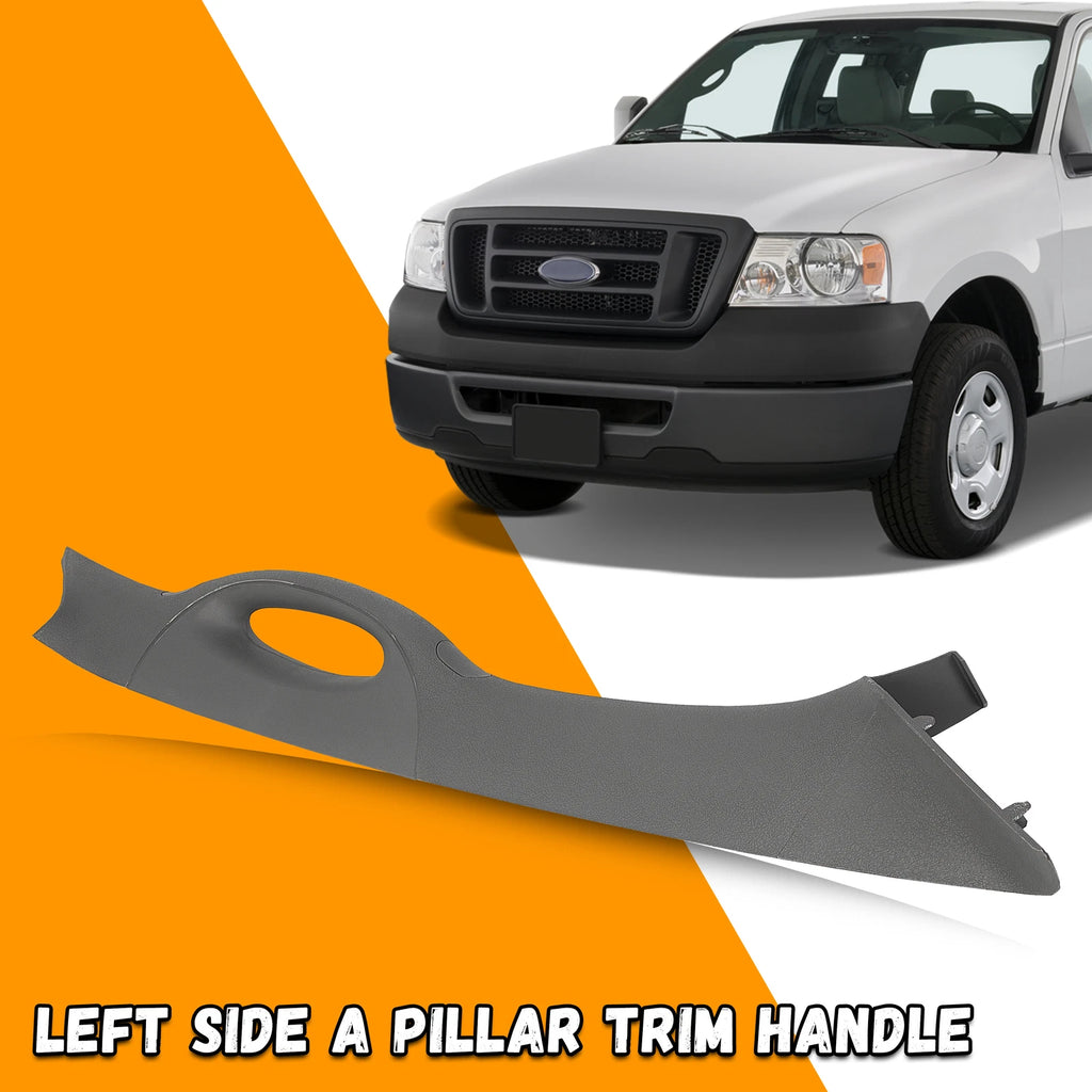 A Pillar Interior Trim Handle for Ford F-150 (2004–2008) - Left, Gray