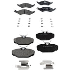 Set of 4 Semi-Metallic Brake Pads for Ford Taurus (1993)