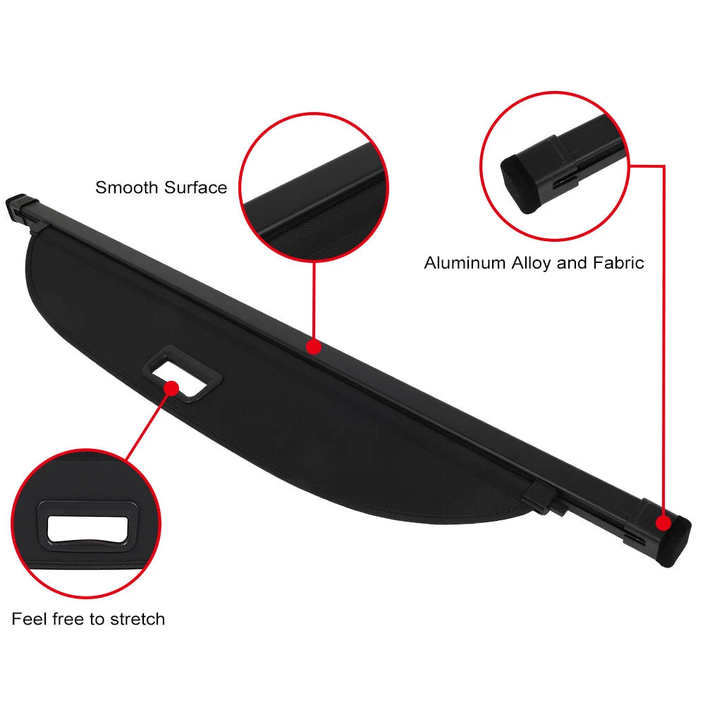 Retractable Rear Cargo Security Trunk Cover for Toyota Prius (2010–2015)
