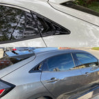 Gloss Black Side Window Louver Shutter Cover for Honda Civic Hatchback (2016–2020)