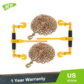 Set of 2 Steel Chain and Bundle Kit 5/16"-3/8" G80 7100lbs