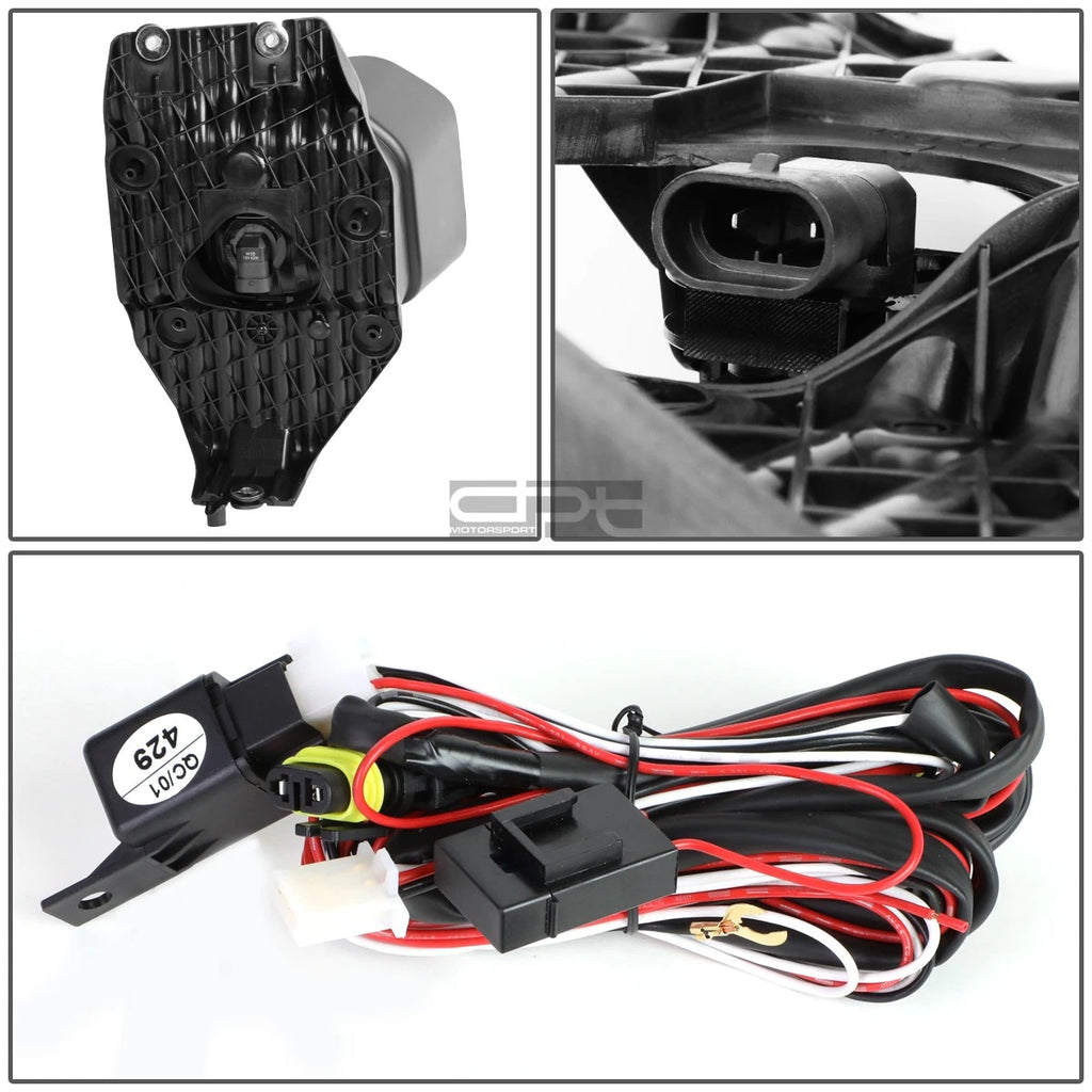 2X Clear Lens Fog Light Lamp Set for Ford F250-F550 (2011–2016) + Wiring + Bezel