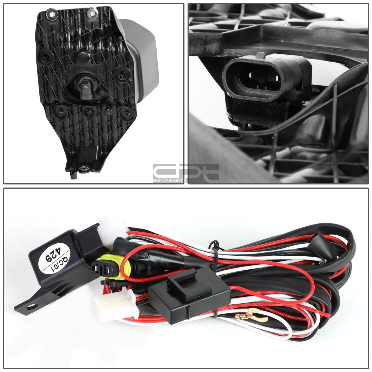 2X Clear Lens Fog Light Lamp Set for Ford F250-F550 (2011–2016) + Wiring + Bezel