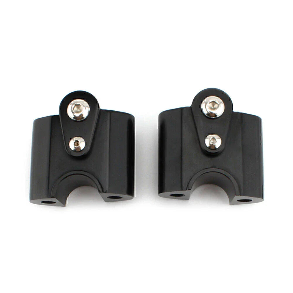 Black Handlebar Risers Lift Clamp Adapters for BMW R 18 Classic (2022-2023)
