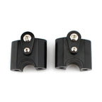 Black Handlebar Risers Lift Clamp Adapters for BMW R 18 Classic (2022-2023)
