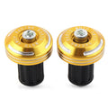 Handlebar Grips & End Cap Plugs for Dirt Bike (7/8'', Gold, CNC)