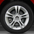 16x7 Wheel (5 Double Spoke Bright Medium Silver Full Face) for 2007-12 BMW 328i