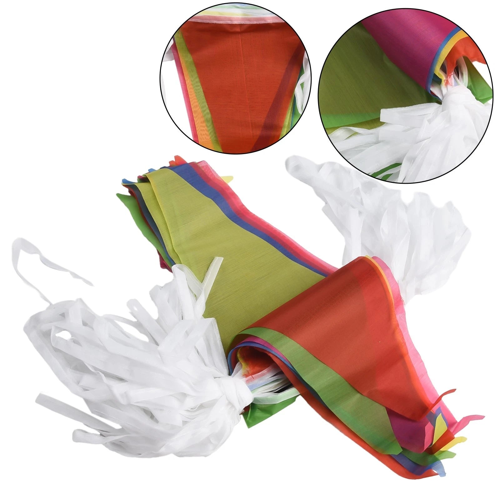 Flags Decoration Set of 100 for Outdoor Use (14x21 cm)