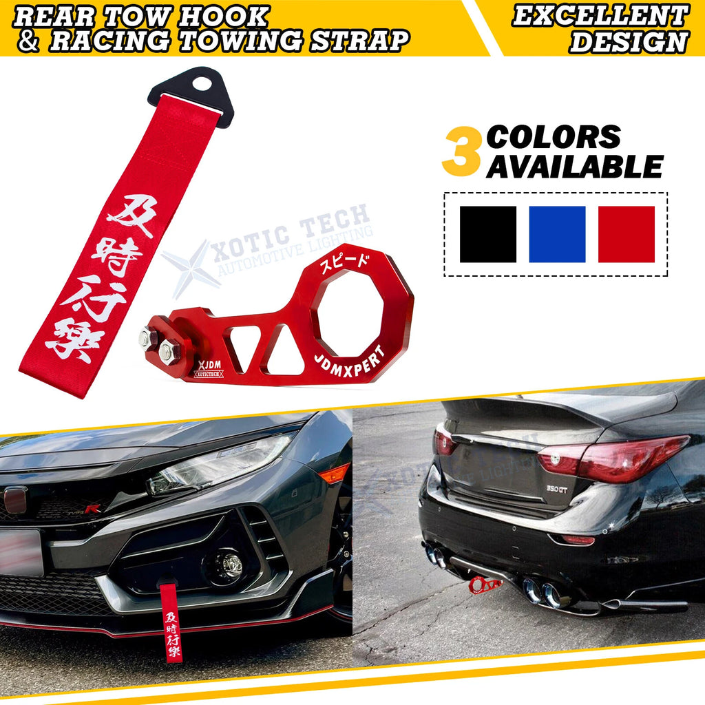 JDM Rear Tow Hook Towing Strap Decoration Kit for Car (1990–1999)