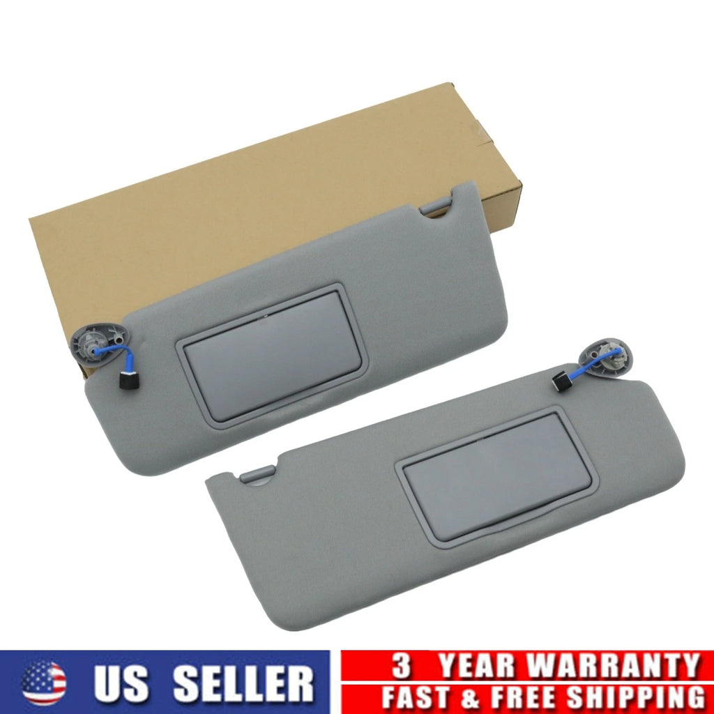 2X Gray Sun Visor LH RH for Honda Pilot (2016–2022) Elite Touring EX-L