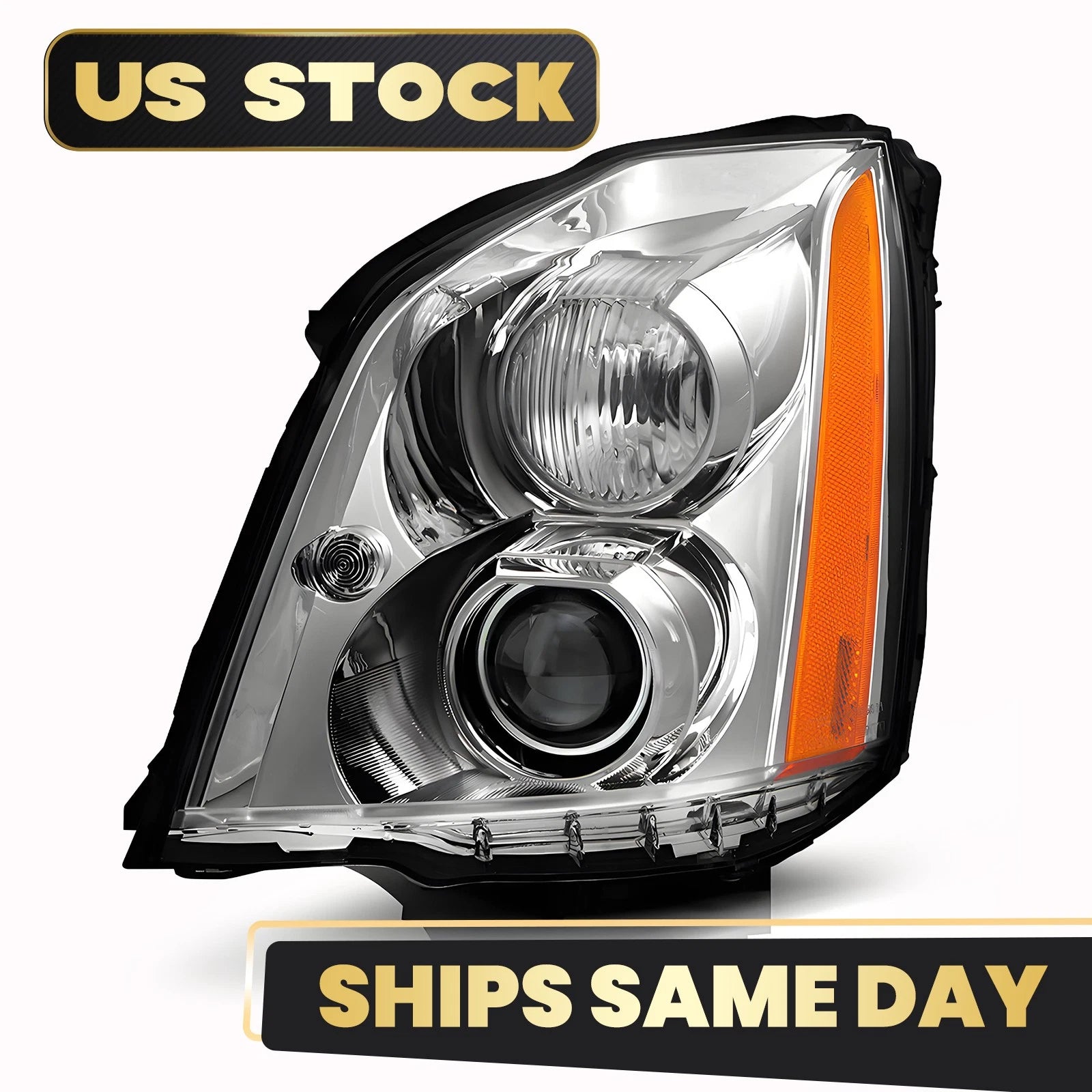 HID/Xenon Headlight for Cadillac DTS (2006–2011) w/ Bulbs & Ballast Driver Left