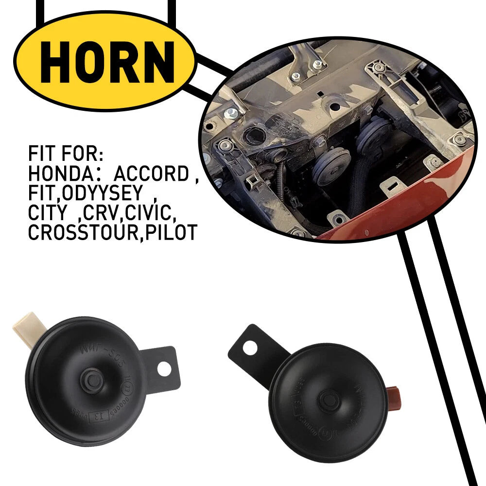 Set of 2 Metal Horns for Honda Accord Civic Fit CRV