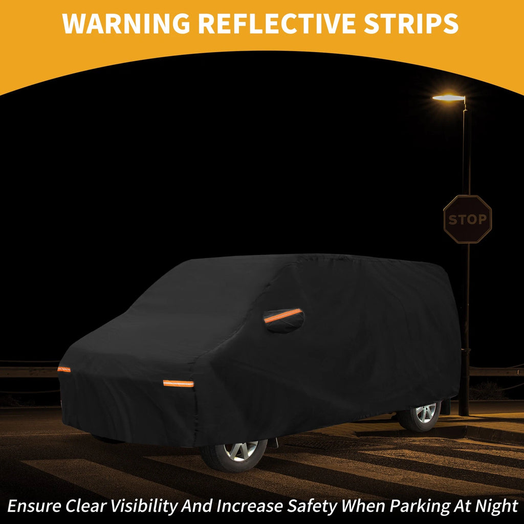 Waterproof Car Cover for Volkswagen T5 SWB (2003–2015) W/ Reflective Straps