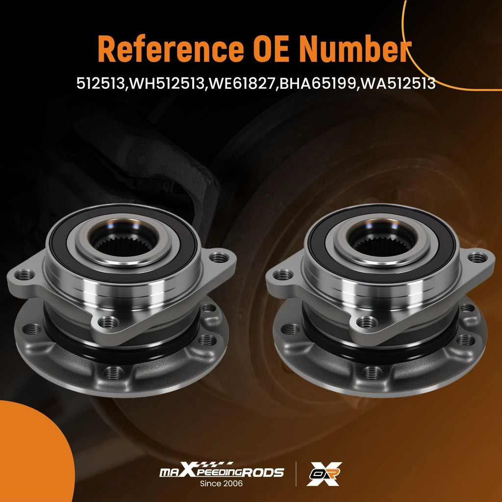 2X Rear Wheel Hub Bearings for Chrysler 200 (2015-2017)