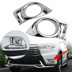 Chrome Front Fog Light Lamp Cover Trim for Toyota Highlander (2014-2016)