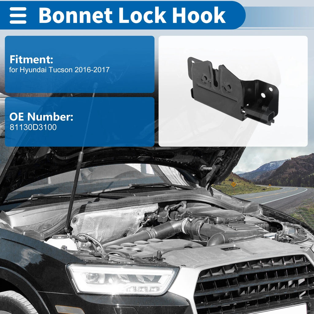 Hood Latch Assembly for Hyundai Tucson (2016–2017) No. 81130D3100