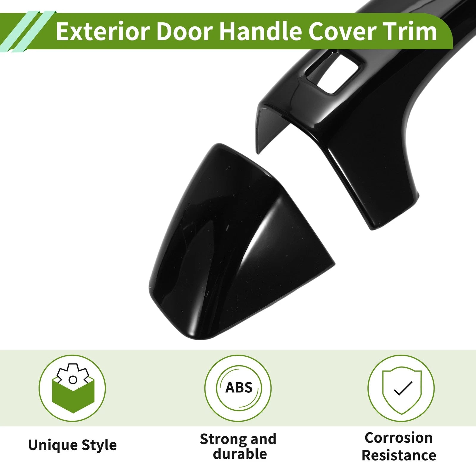 Set of 1 Exterior Door Handle Cover Trim for Kia K5 (2020–2025) Gloss Black ABS