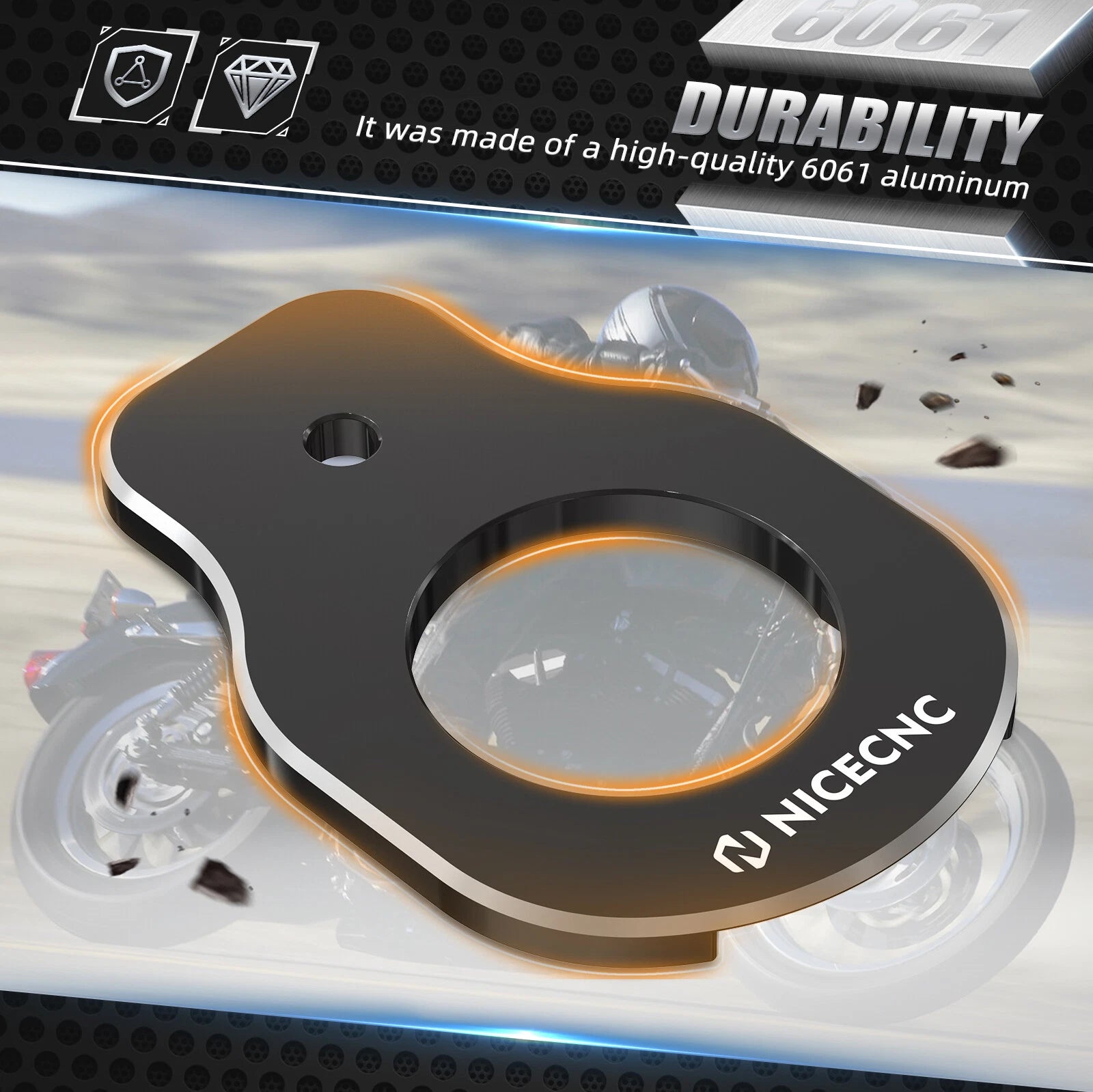 Ignition Switch Relocation Bracket for Harley CVO Tri Glide (2014–2023)