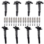 8X Ignition Coils + 16 Iridium Spark Plugs for Ford F-150 (2010–2014) UF631 UF639