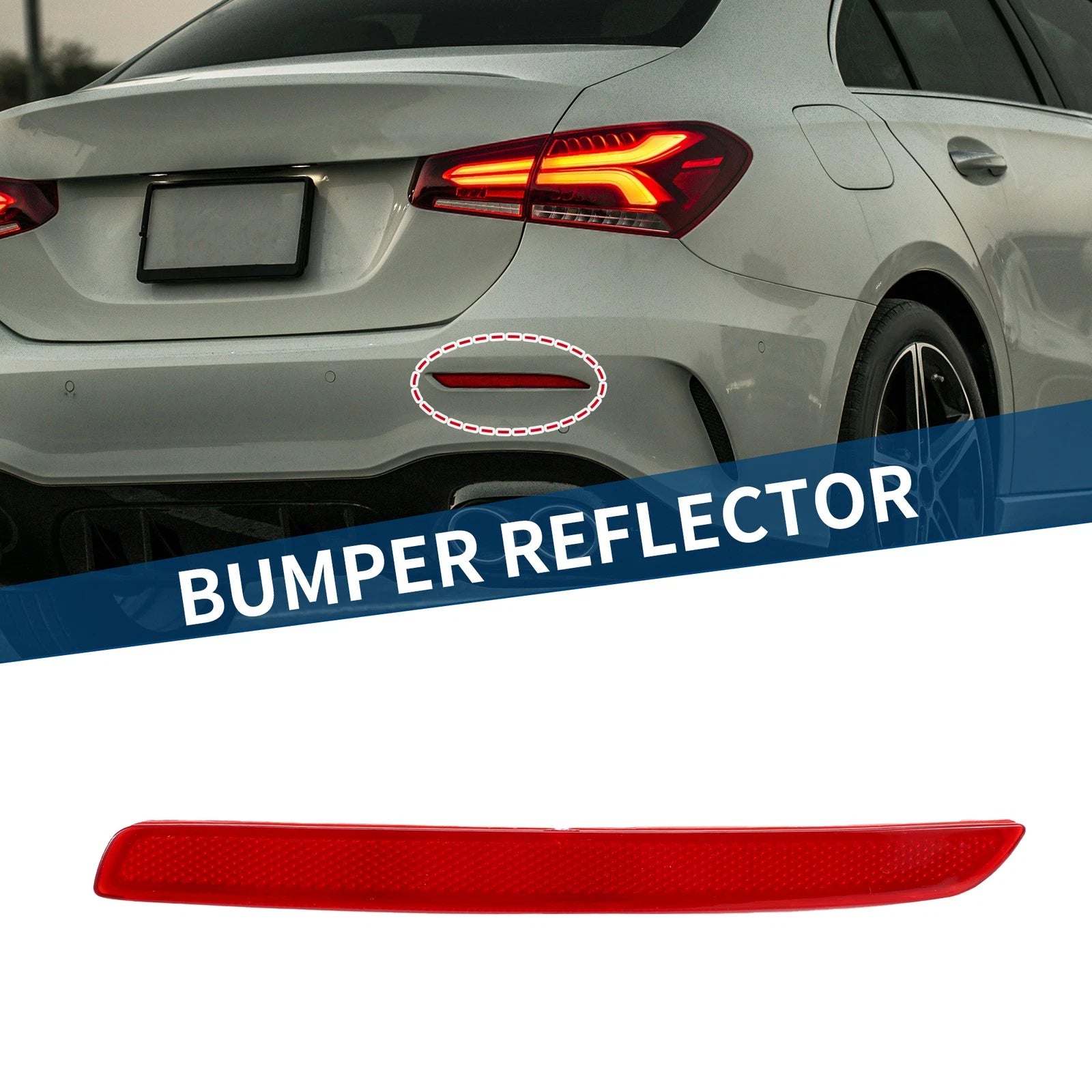 Bumper Reflector No.2138202600 for Mercedes-Benz A220 (2019–2022) Rear Right