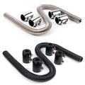 48" Stainless Steel Radiator Coolant Water Hose Kit Universal