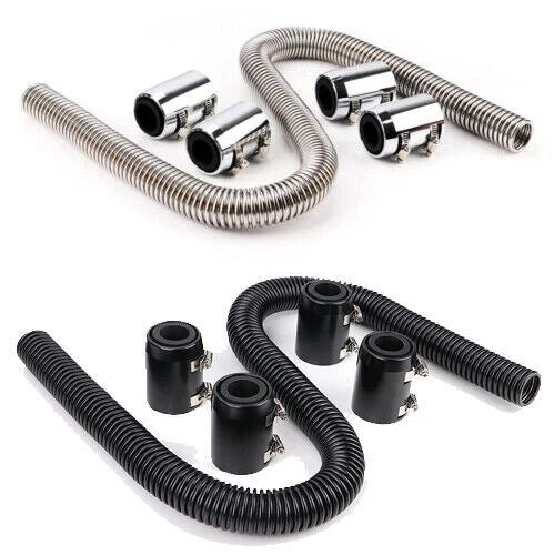 48" Stainless Steel Radiator Coolant Water Hose Kit Universal
