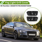 1 Pair Fog Light Grills for Audi Q5 (2018–2023) No. 80A807679D/80A807680D