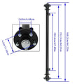 3500lbs 5 Lug Axle for 61" Hub Face, 46" Spring Center, 48" Wide Frame