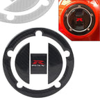 3D Carbon Fiber Fuel Tank Sticker Gas Cap Cover for GSXR 1000 750 600 (2001–2023)