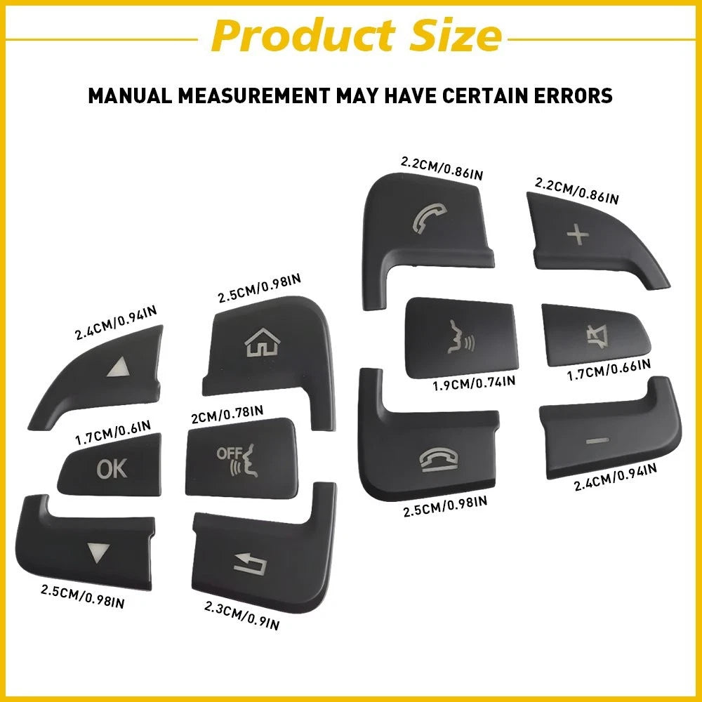 Steering Wheel Button Fix Cover for Benz C GLC Class (2015–2018)