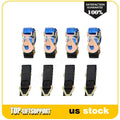 Set of 4 Blue Axle Straps for Car Hauler Trailer