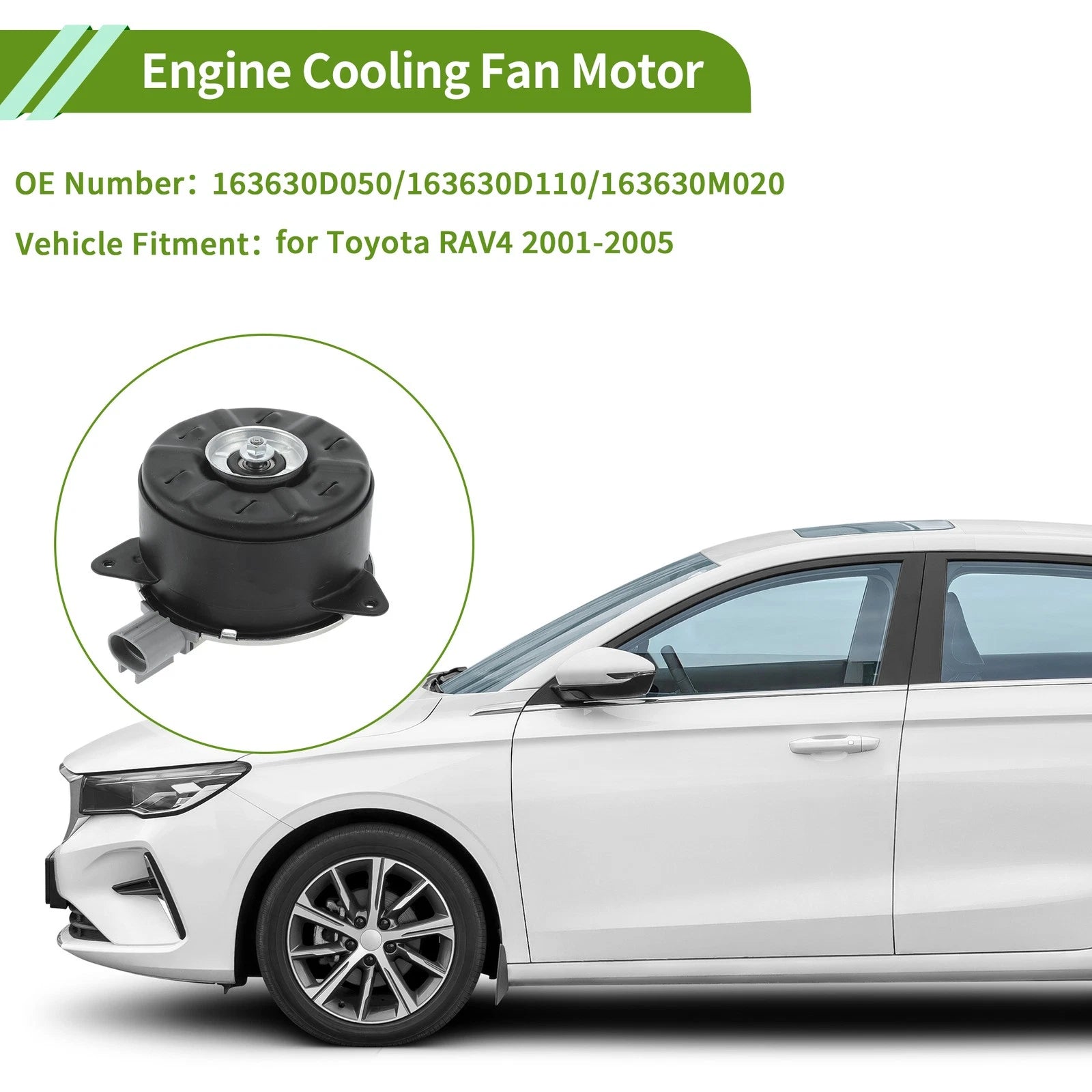 Radiator Fan Motor for Toyota RAV4 (2001–2005) No. 163630D050