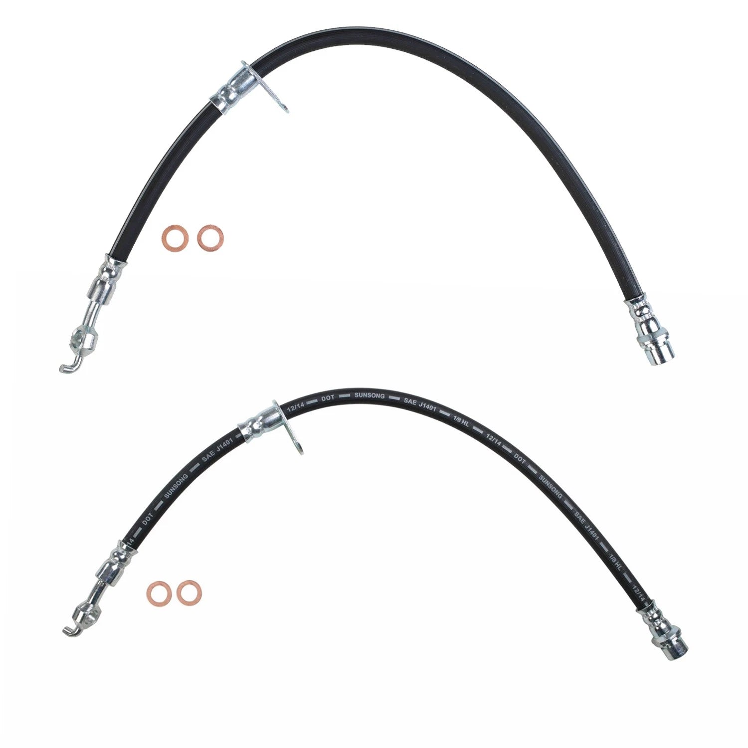 Sunsong Rear Left & Right Brake Hydraulic Hose Kit for Camry ES300 (1997–2001)
