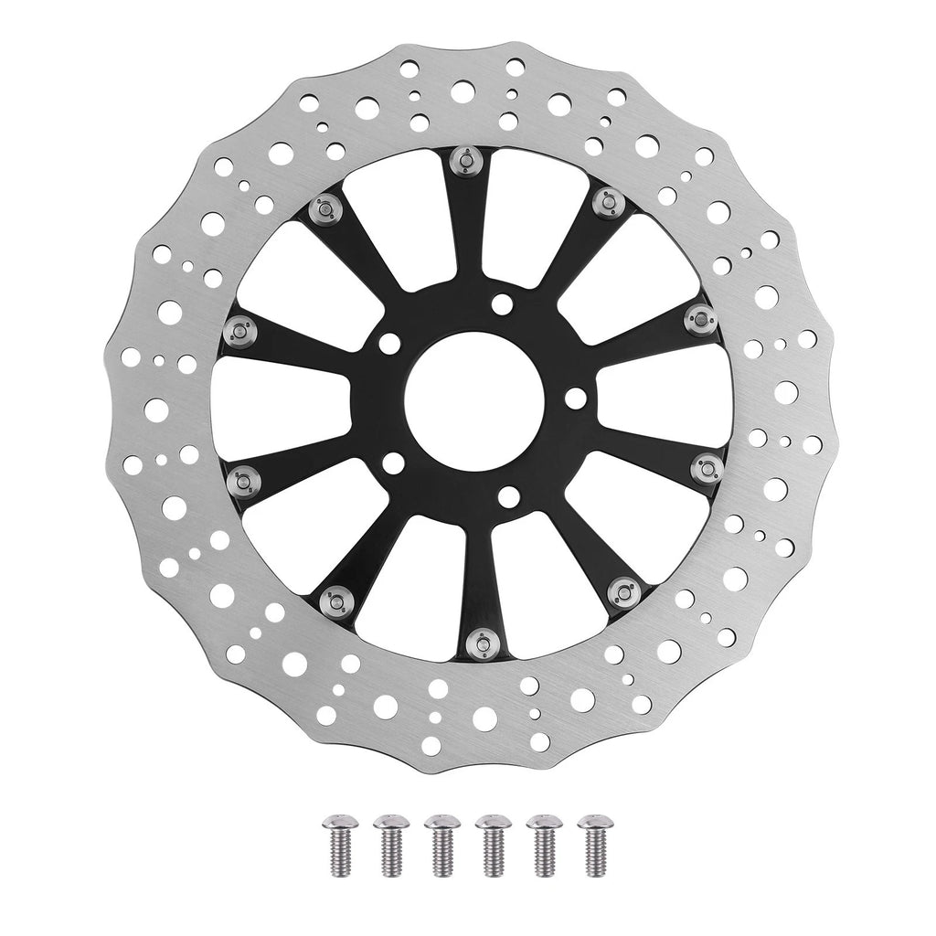 11.8" Brake Rotor for Harley-Davidson Softail Dyna (2015–2024, 2006–2017) Black