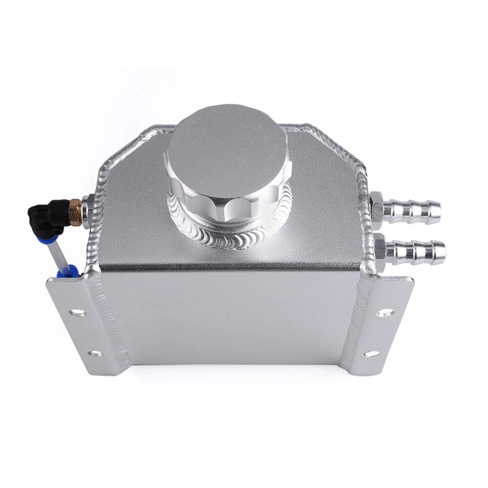 1L Aluminum Oil Catch Can Reservoir Tank with Drain Plug