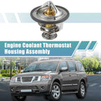 Engine Coolant Thermostat for Nissan NV2500 (2012–2016) 21200-AD201 Rubber