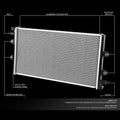 OE Style Aluminum Radiator DPI13654 for Cadillac CTS, Chevy Camaro 6.2L (2012–2021)
